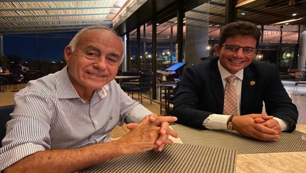 Em jantar em Brasília, Gladson e Bocalom desmontam "palanque" e conversam sobre parcerias: "Precisamos dar resultado"